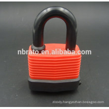 Warded laminated padlock